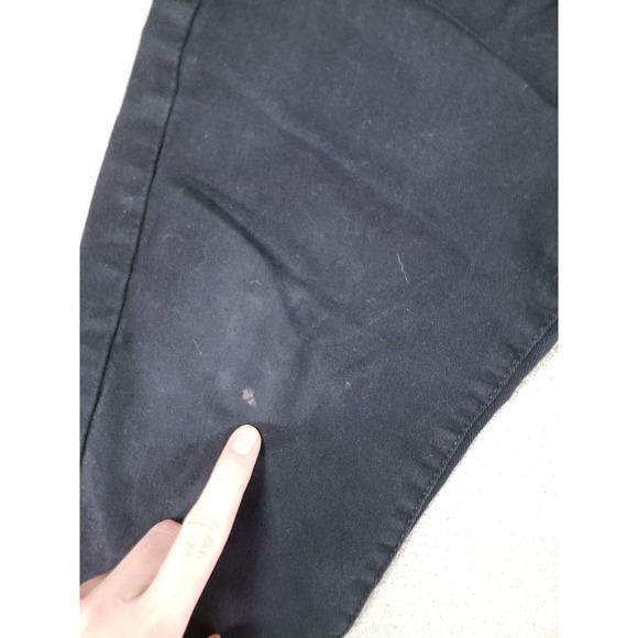 WT02 Jeans Mens 34×30 Black Denim Mid Rise Straight Wide Leg Gurnge Outdoor - Picture 2 of 9